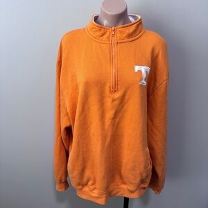Colosseum Tennessee Volunteers Quarter Zip Pullover XL Orange Sweatshirt Sports